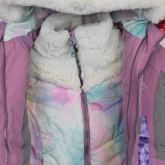 Gerry Girls Rouge Purple 3 in 1 Thick Puffy Jacket Set - Picture 13 of 16